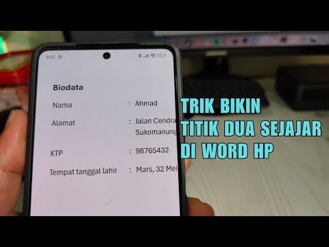 Cara Bikin Titik Dua Sejajar Di Word Hp Cara Tab Di Word Hp - YouTube Cara Bikin Titik Dua Sejajar Di Word Hp Cara Tab Di Word Hp - YouTube