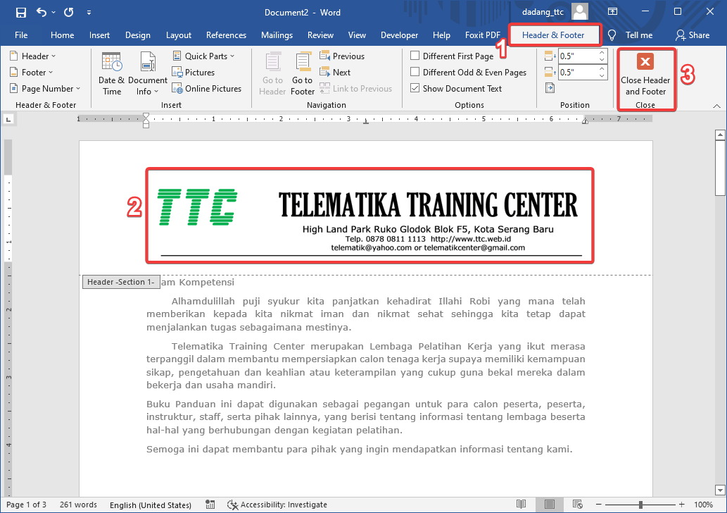 Cara Membuat Header Footer di Word Pemula 5 Langkah Mudah Tips