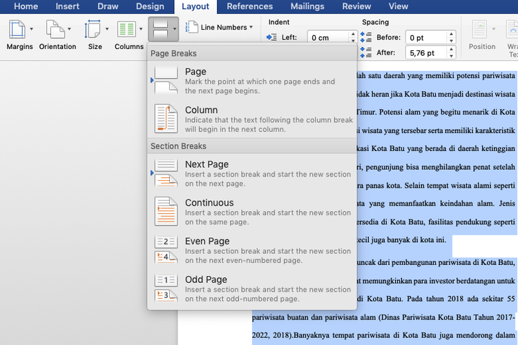 Cara Menyisipkan Page Break di Word Panduan Lengkap Untuk Pemula Cara Menyisipkan Page Break di Word Panduan Lengkap Untuk Pemula