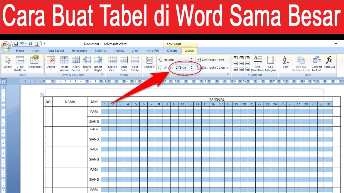 Ternyata Ini 5 Rahasia Cara Memperbesar Tabel di Word Agar Dokumen Anda Terlihat Rapi