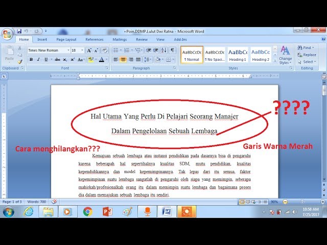 Cara Menghilangkan Garis Merah di Word dengan Mudah Solusi Praktis