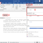 cara memunculkan header di word
